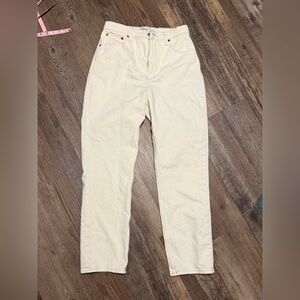 Abercrombie & Fitch Curve Ultra High Waist Ankle Straight Jeans - size 29 Long